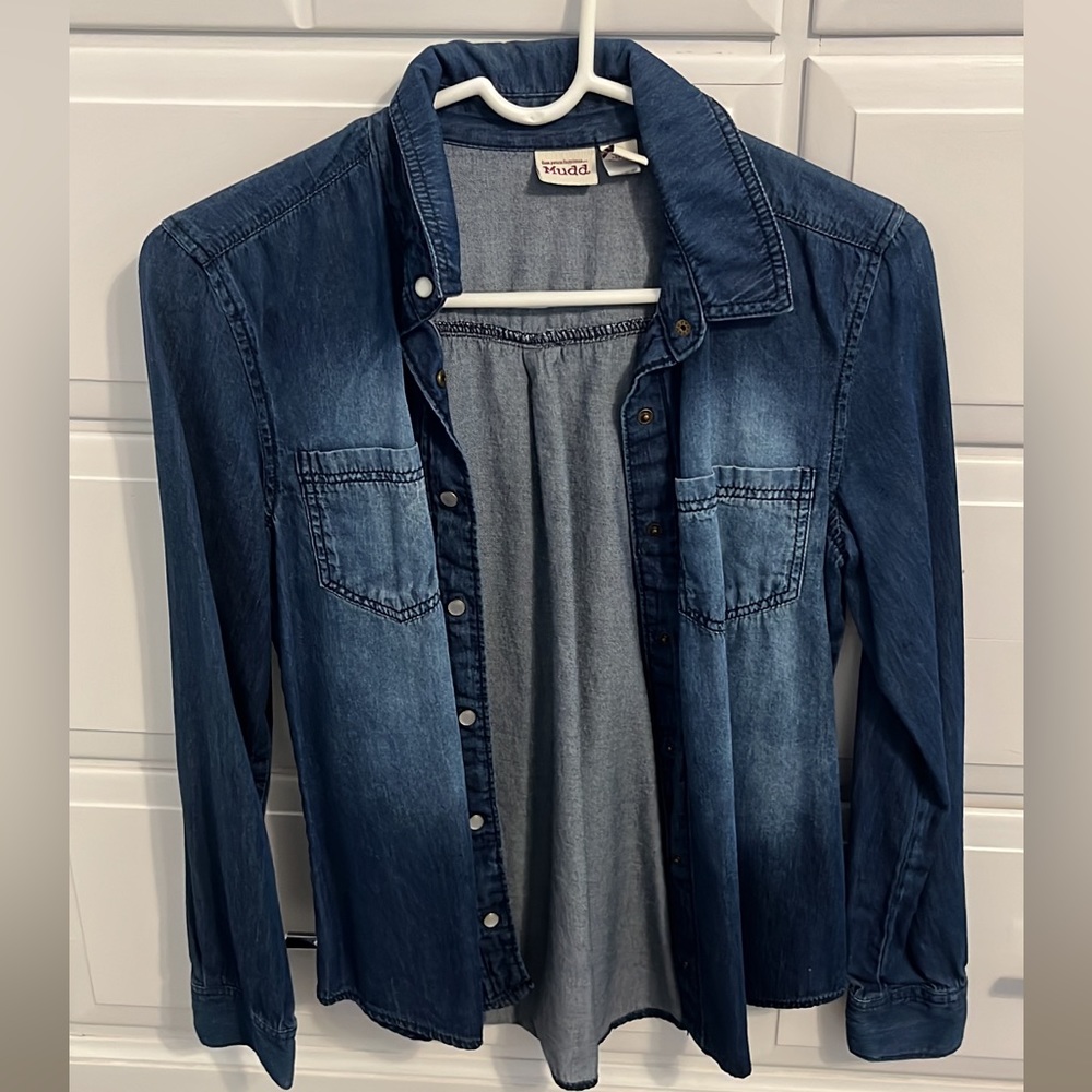 Denim button down shirt